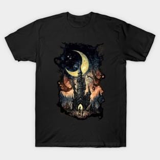 Ethereal Citadel - Enchanted Fantasy Castle T-Shirt